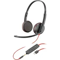 HP Poly Blackwire Headset Over het hoofd met Microfoon Stereo C3225 Zwart