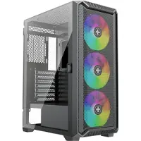 Xilence X613 Midi-tower PC-behuizing Zwart Stoffilter
