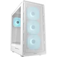 Cougar 382GA50.0004 Midi-tower PC-behuizing Wit 4 voorgeïnstalleerde ventilators, Zijvenster, Geïntegreerde verlichting