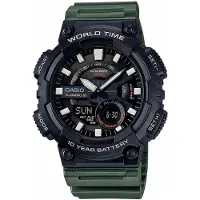 Casio Aeq-110w-3a 52.2mm 10atm Quartz Analogue/digital Horloge