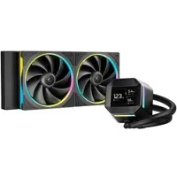 DeepCool - R-LM240-BKDMMC-1 - Waterkoeling - 240 mm AIO - 2,4 inch IPS-scherm - Zwart - Pomp van de 6e generatie - 2500 tot 3400 RPM