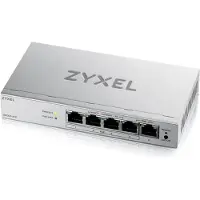 Zyxel Switch Gigabit PoE+ Web Managed GS1200-5HPV3 5 Poorten (4x PoE+ 68W) L2 Desktop Zonder Ventilator