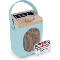 Majority Little Shelford - Draagbare Radio - DAB+/FM - Bluetooth - Dubbele Wekker - Mono - Blauw
