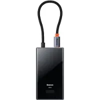 Baseus PioneerJoy Serie - USB-C Hub - 4x USB-A 3.0 - Aluminium en Gehicht Glas - Plug and Play