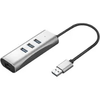 Value USB-A naar Gigabit Ethernet Converter + hub