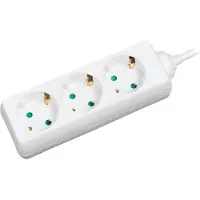 Logilink LPS205 power uitbreiding 1,4 m 3 AC-uitgang(en) Wit