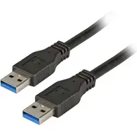 Efbe-Schott EFB Elektronik K5210SW.3, 3 meter, USB-A, USB-A, USB 3.2 Gen 1 (3.1 Gen 1), 5 Gbit/s, zwart