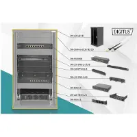 Digitus DN-10-SET-3-B rack 12U Wandrek Zwart