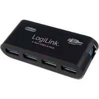 Logilink UA0170 UA0170 USB-hub 4 poorten USB-A USB 3.0 5 GBit/s Zwart