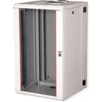 Roline 19-inch wandbehuizing Pro 20 U, 600x600 BxD tweedelig draaibaar grijs
