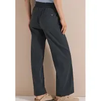 Cecil Dames High Waist broek met wijde pijpen in Loose Fit - Groen - S