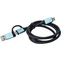 ITEC USB-C naar USB-C kabel met geïntegreerde USB 3.0 adapter, 1m