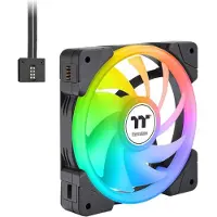 Thermaltake SWAFAN EX12 ARGB PC-ventilator Wit (b x h x d) 120 x 25 x 120 mm Incl. LED-verlichting
