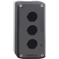 Schneider Electric XALD03 XALD03 Lege behuizing 3 inbouwplaatsen (Ø x h) 22.5 mm x 68 mm Zonder markering Donkergrijs, Lichtgrijs 1 stuk(s) Piece