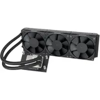 Silverstone SST-XE360-TR5 - Hoogwaardige drievoudige 120mm All-In-One Liquid CPU-koeler voor AMD socke, CPU waterkoelers, Zwart
