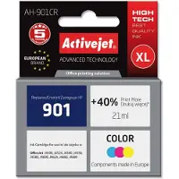 ActiveJet AH-901CR inkt (vervangt HP 901 CC656AE; premium kwaliteit; 21 ml; gekleurd), Hoge (XL) opbrengst, Cyan, Magenta, Geel, Inkt op basis van kleurstoffen, 21 ml, 1 stuk, Verpakt per stuk