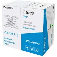 Lanberg LCU6-10CC-0305-G LAN-Kabel 1GB/S 305m Solid CCA grün