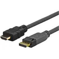 VivoLink DisplayPort - HDMI-kabel 1m - - Goud