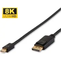 Microconnect DP-MMG-100MBV1.4 DisplayPort kabel 1 m Mini DisplayPort Zwart