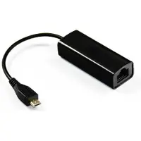 Microconnect USBMICROETHBB ethernetnetwerkkaart (USB MICRO naar Ethernet, Zwart - Garantie: 25J) - 5704174197829