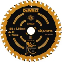 DeWalt Extreme Framing Serie - Cirkelzaagblad - 165mm - 40T - Voor Houtbewerking