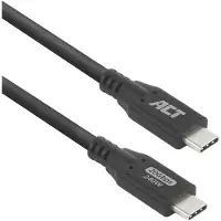ACT USB-C-kabel 0,5 M USB 3.0 20 Gbps 240W Zwart