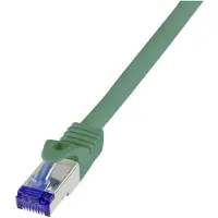 Logilink Patchkabel Ultraflex, Kat.6A, S/FTP, 5,0 m, grün mitCat.7 Rohkabel, extra flexibles & weiches Kabel
