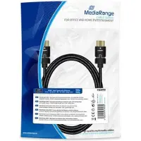 MediaRange HDMI-kabel MRCS197 Zwart