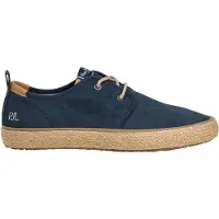 Pepe Jeans Heren Espadrilles Port Casual navy (44), Blauw, Stof, Plat, Veters PMS100007