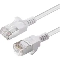 Microconnect V-FTP6A015W-SLIM, 1,5 meter, Cat6a, U/FTP (STP), RJ-45, RJ-45, Wit