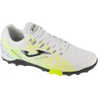 Joma Heren Maxima 25 Grafische TF Astro Turf Voetbalschoenen Wit/Geel/Groen