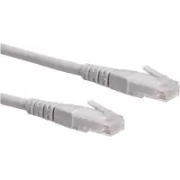 Roline Netwerkkabel | Cat6 U/UTP | 0.3 meter (100% koper, Grijs)