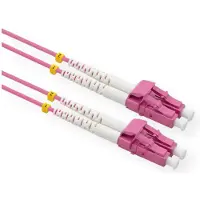 Value F.O. Kabel 50/125µm OM4, LC/LC, low-Loss connector , LSOH, violet, 5 m