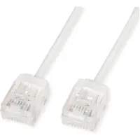 Roline 21.15.4475 RJ45 Netwerkkabel, patchkabel CAT 6A U/UTP 5 m Wit Onafgeschermd 1 stuk(s)
