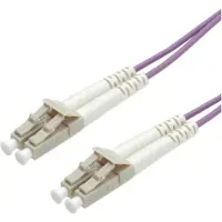 Roline glasvezelkabel 50/125µm OM4, LC/LC, violet, 0,5 m