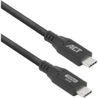 ACT USB-C-kabel 2M USB 3.0 10 Gbps 60W Zwart