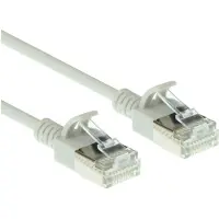 ACT DC7005 LSZH U/FTP CAT6A Datacenter Slimline Patchkabel Snagless | RJ45 Connectoren | Grijs | 5 meter