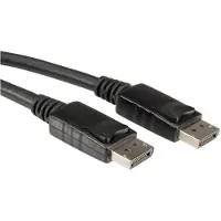 Value DisplayPort kabel - versie 1.2 (4K 60Hz) - halogeenvrij (LSZH) en UL gecertificeerd / zwart - 1 meter