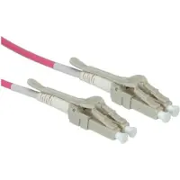 Roline glasvezelkabel 50/125µm OM4, LC/LC, LSOH, Low-Loss, Data Center, violet, 3 m