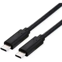 Value USB4 Gen3x2 Kabel, C-C, M/M, 8K UHD-2, 40Gbit/s, 100W, zwart, 0,5 m
