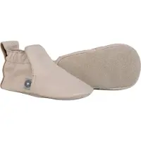 Lodger Stepper - Baby Slofjes Leer - Cr√me - Maat 17 - 10,5cm - Eerste Loopschoentjes Binnen - Echt Leer
