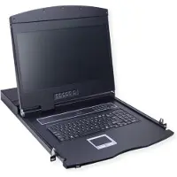 Value 19" KVM-console, 48 cm (19") TFT (16:9), VGA, USB, toetsenbordindeling Duits