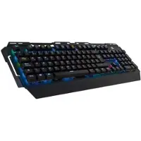 Conceptronic KRONIC - Toetsenbord - met achtergrondverlichting - USB - Duits - Toetsmechanisme: blauwe schakelaar - Zwart