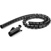 StarTech.com Kabelgoot spiraal - 45 mm x 1,5 meter - zwart
