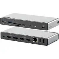 Alogic DUCDV4 Dockingstation USB-C 16 in 1 Quad Display 85W PD