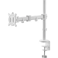 One For All Steunmonitor Smart - - Vesa 100 - Eenvoudige Arm - 13 tot 32'' - 8kgs max - Hoogte verstelbaar - Wit