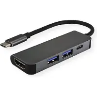 Value USB Type C dockingstation, HDMI 4K, 2x USB Type A + Type C PD