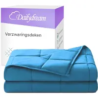 Nivion - Verzwaringsdeken - 155x200cm - 11 kg - Blauw - Katoen - weighted blanket - 1 persoons