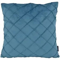 NOVÉE Sierkussen velvet cross petrol | 45x45 cm | velvet/polyester