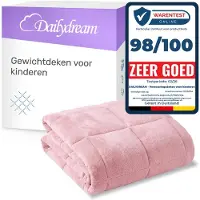 Nivion - Verzwaringsdeken kind - 135x200cm - 3,2 kg - Roze - Fleece - weighted blanket